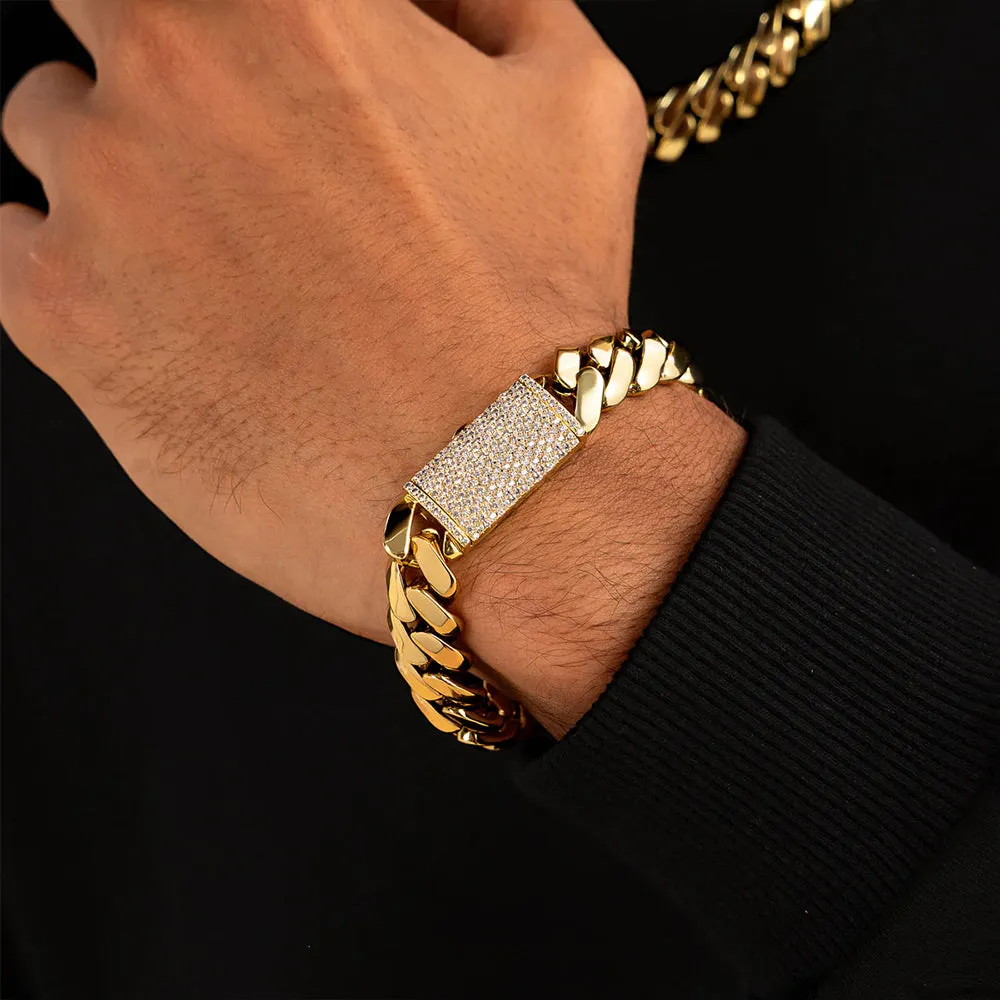 12mm Miami Cuban Link Bracelet