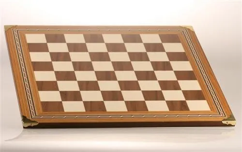 17.5" Mosaic Chessboard with Brass corners