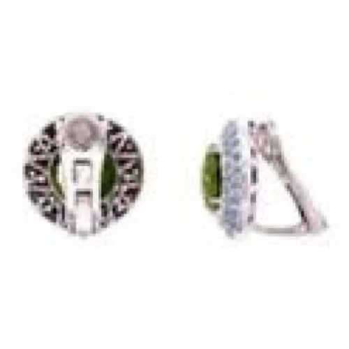 18K Laura M Peridot and Aquamarine Earrings Regard Jewelry Austin, Texas
