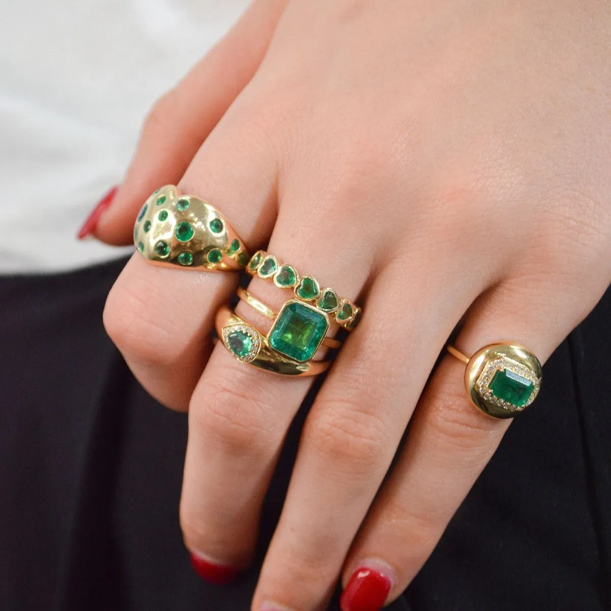 2.79ct Emerald 14K Gold Bezel Ring