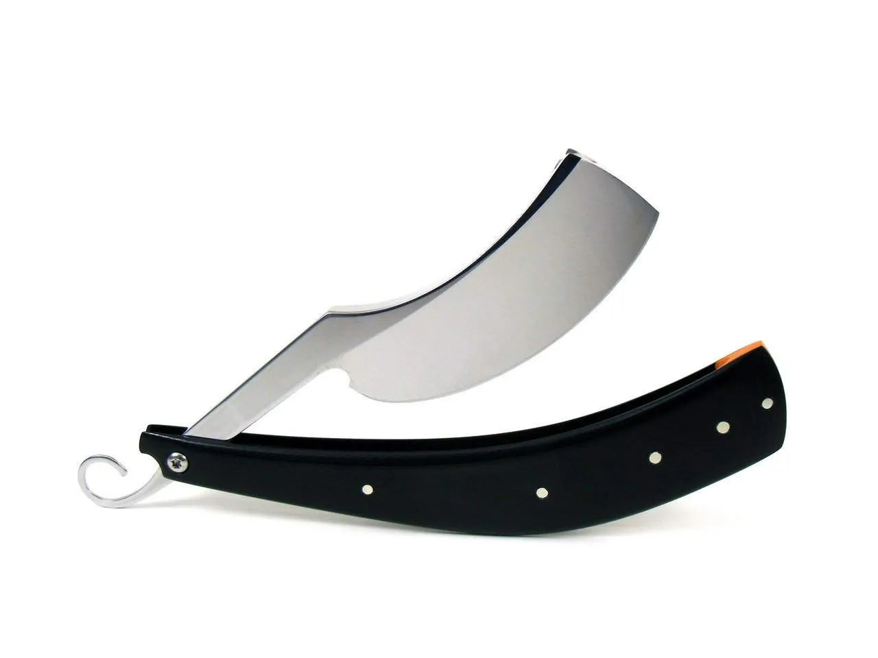 ALEX JACQUES CUSTOM 8/8" "SMILE" RAZOR - WITH Black G10 Scales