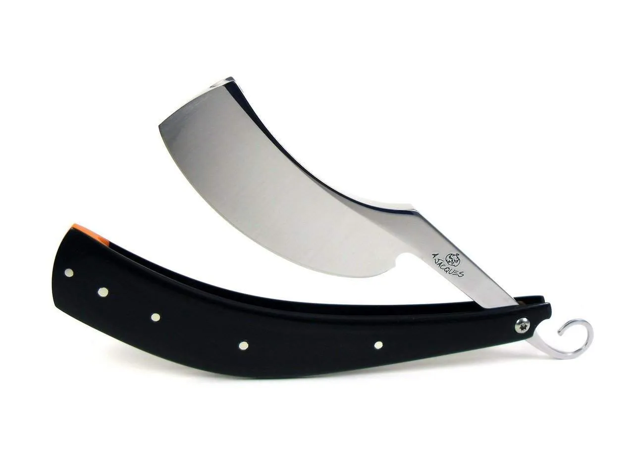 ALEX JACQUES CUSTOM 8/8" "SMILE" RAZOR - WITH Black G10 Scales
