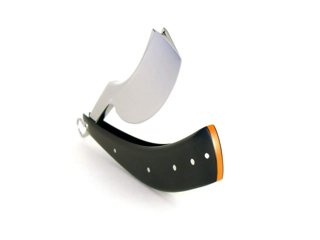 ALEX JACQUES CUSTOM 8/8" "SMILE" RAZOR - WITH Black G10 Scales