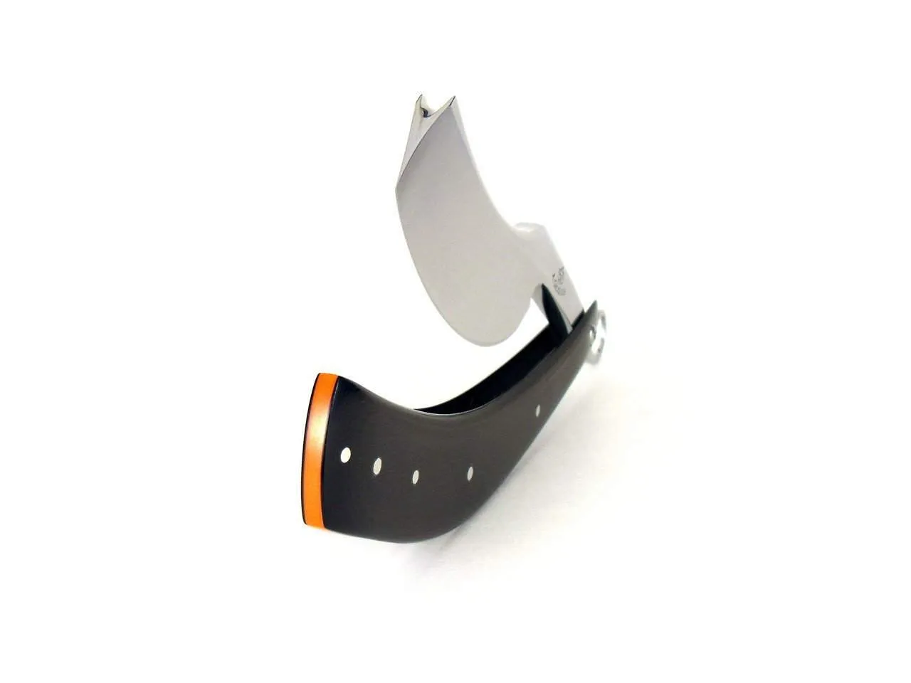 ALEX JACQUES CUSTOM 8/8" "SMILE" RAZOR - WITH Black G10 Scales