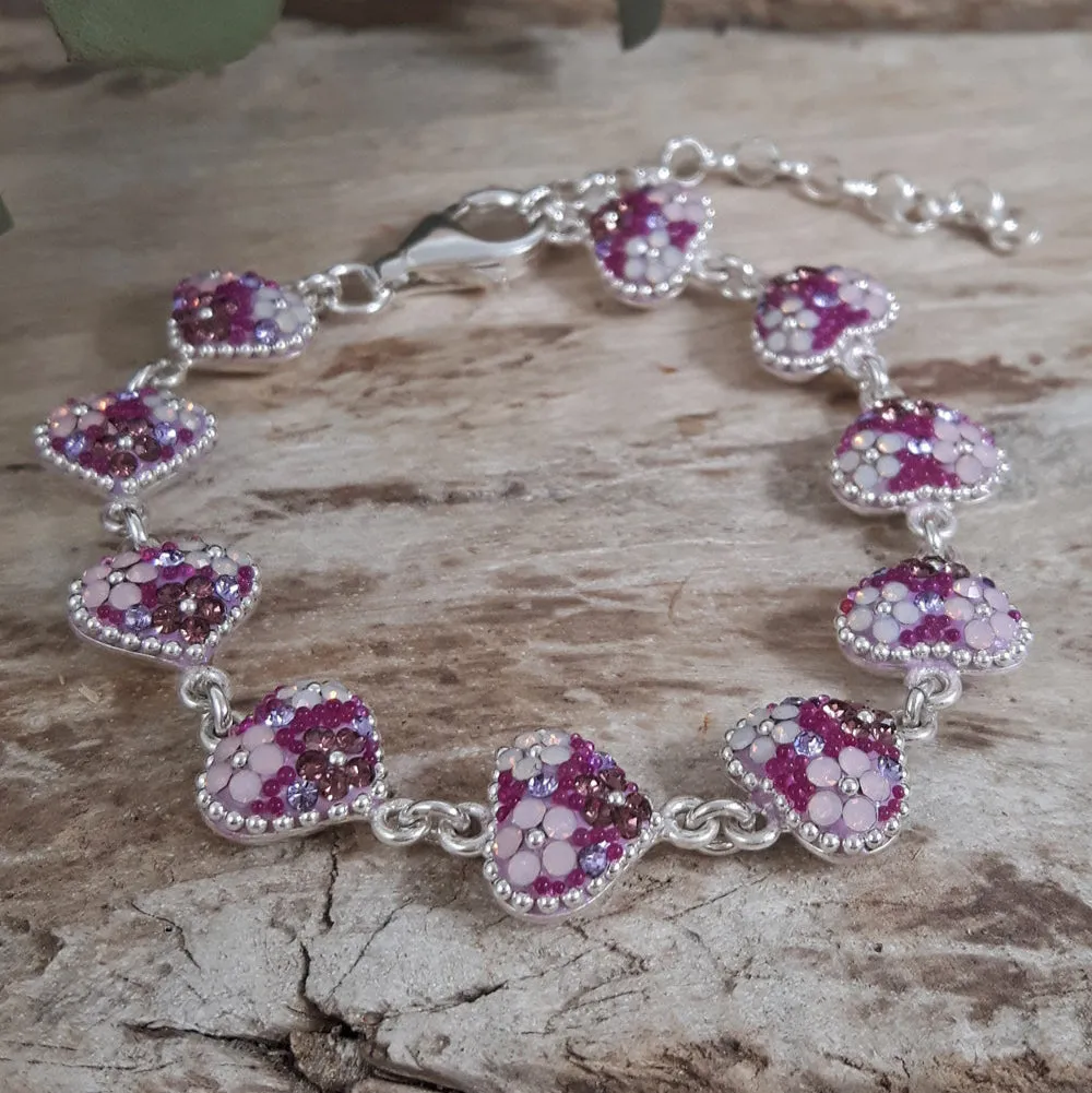 Allegra Heart Lilac Dream Bracelet