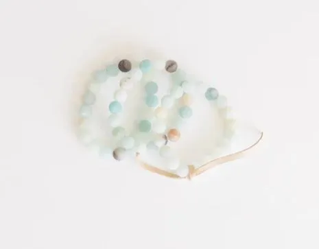 Amazonite Beaded Bracelet Set