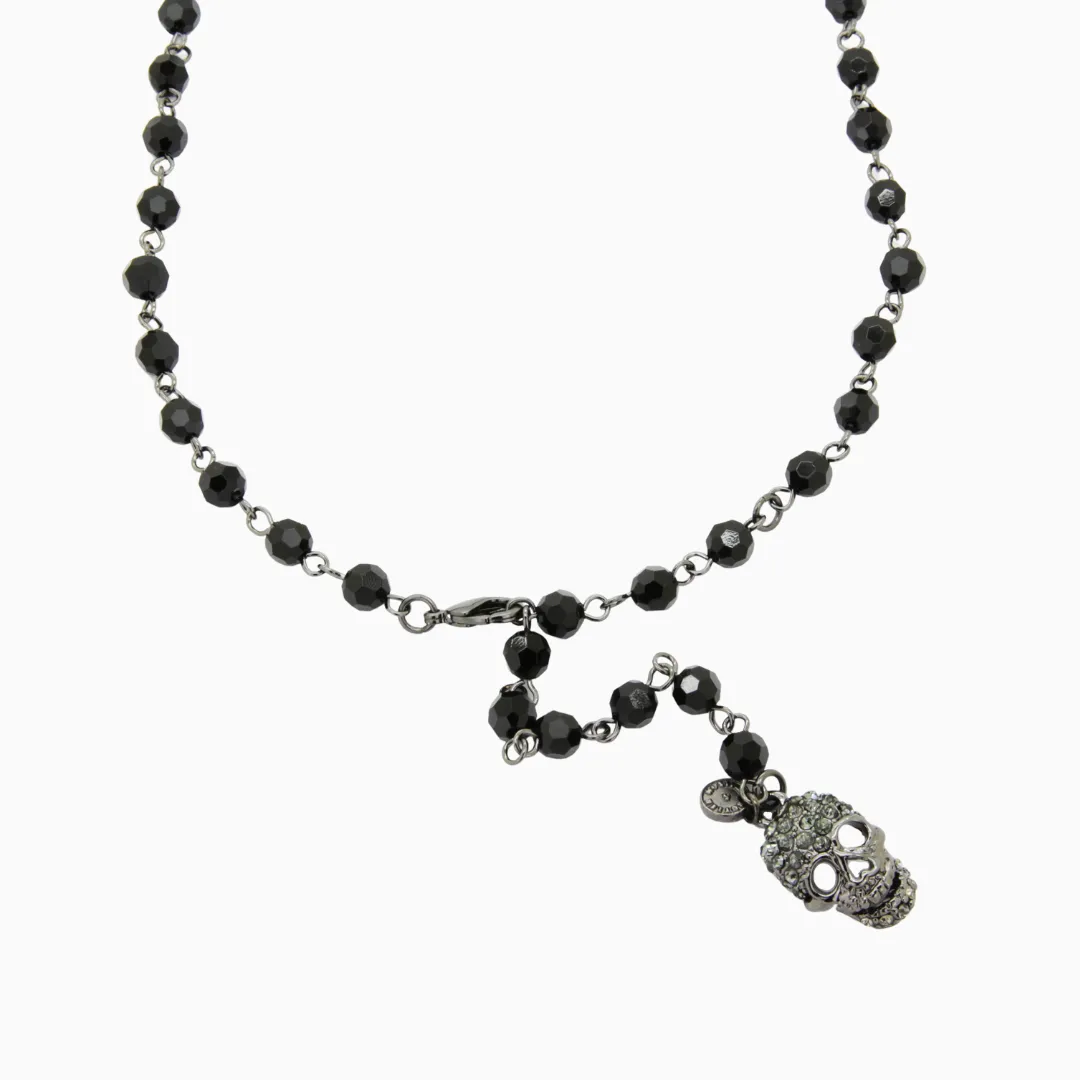 Beaded Skull Necklace