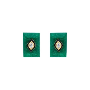 Begum Haute Evergreen Baroque Studs