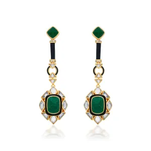 Begum Haute Evergreen Drop Earrings