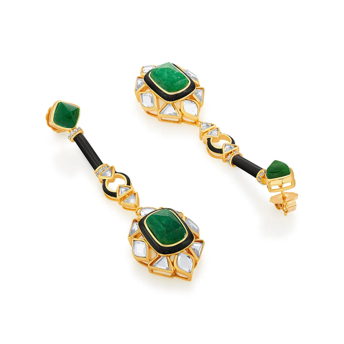 Begum Haute Evergreen Drop Earrings