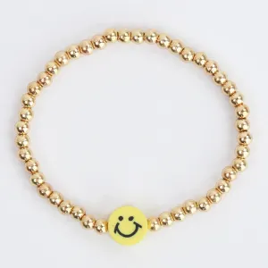 Bracelet Beaded Happy Face