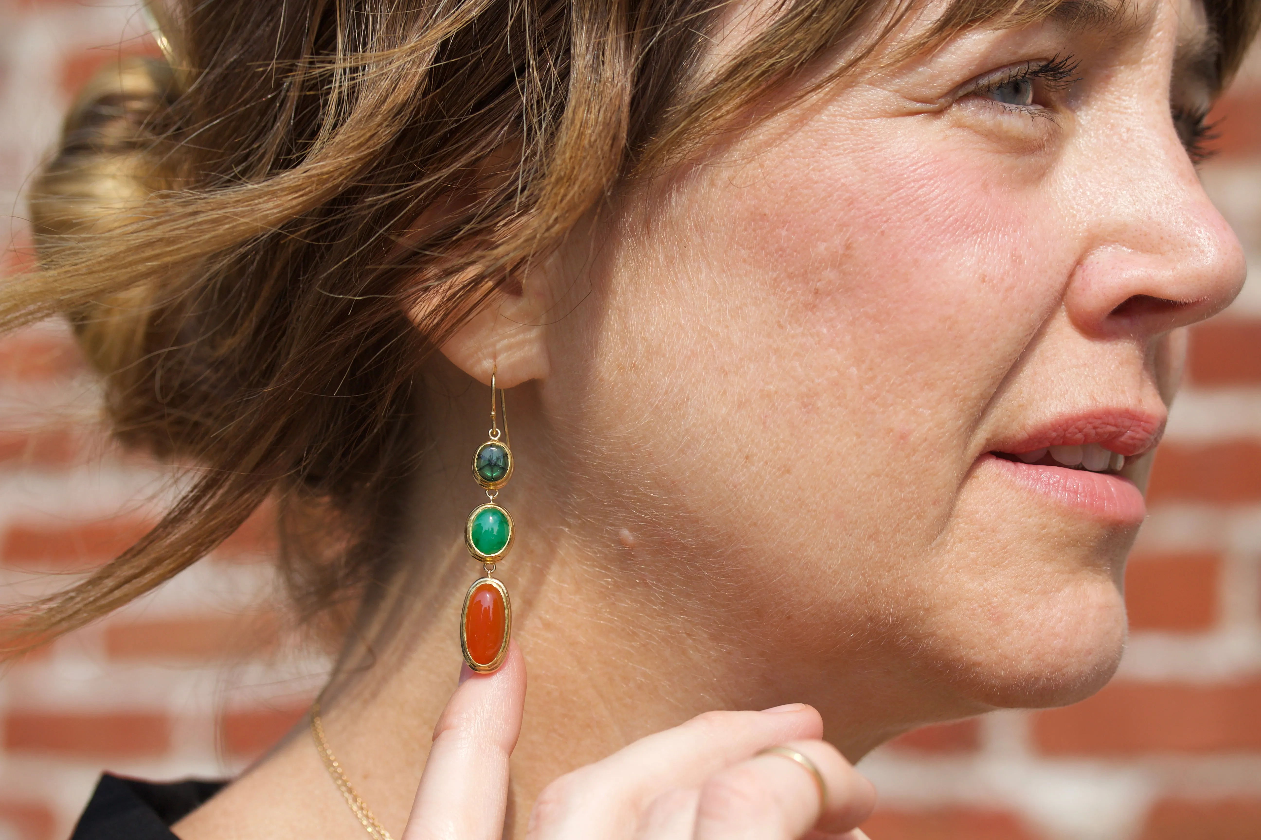 Cascading Gemstone Earrings