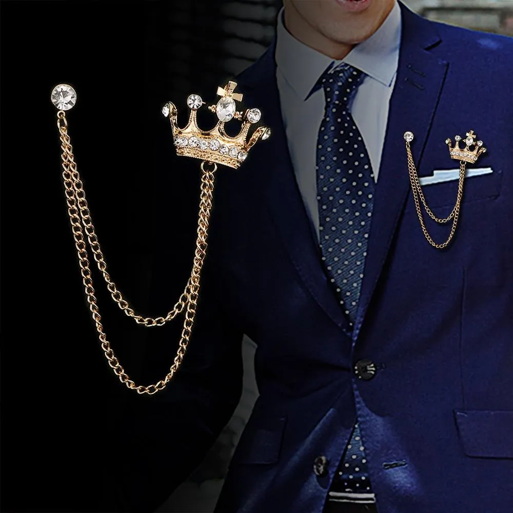 Crown Tassel Pin