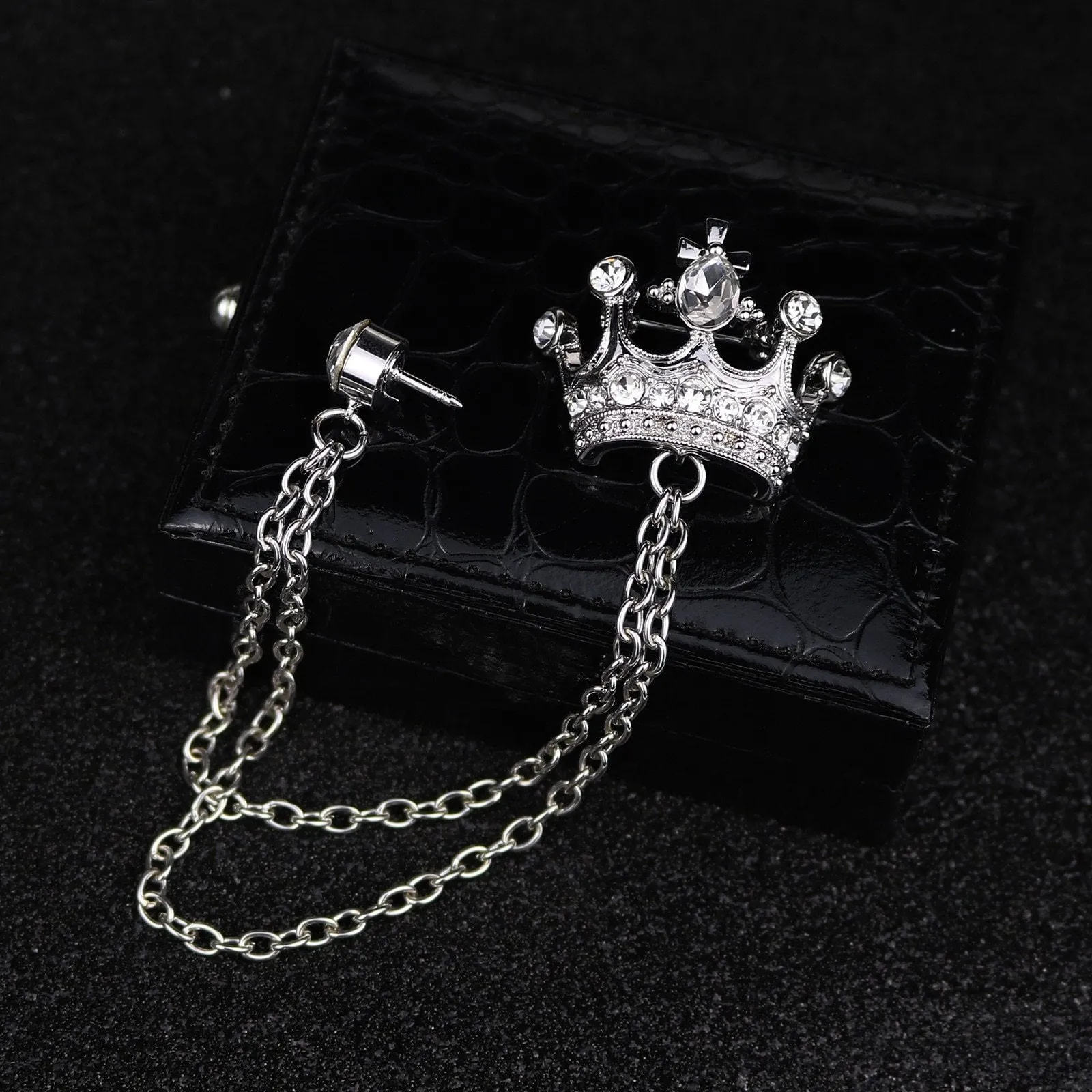 Crown Tassel Pin