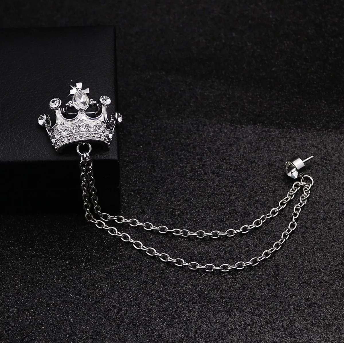 Crown Tassel Pin