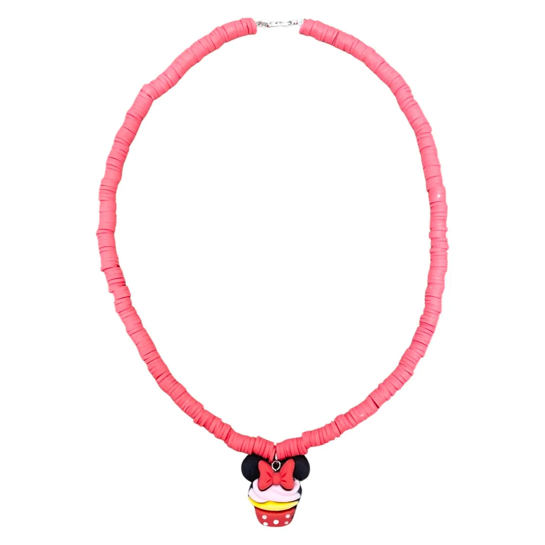 Cupcake Ears Beaded Necklace