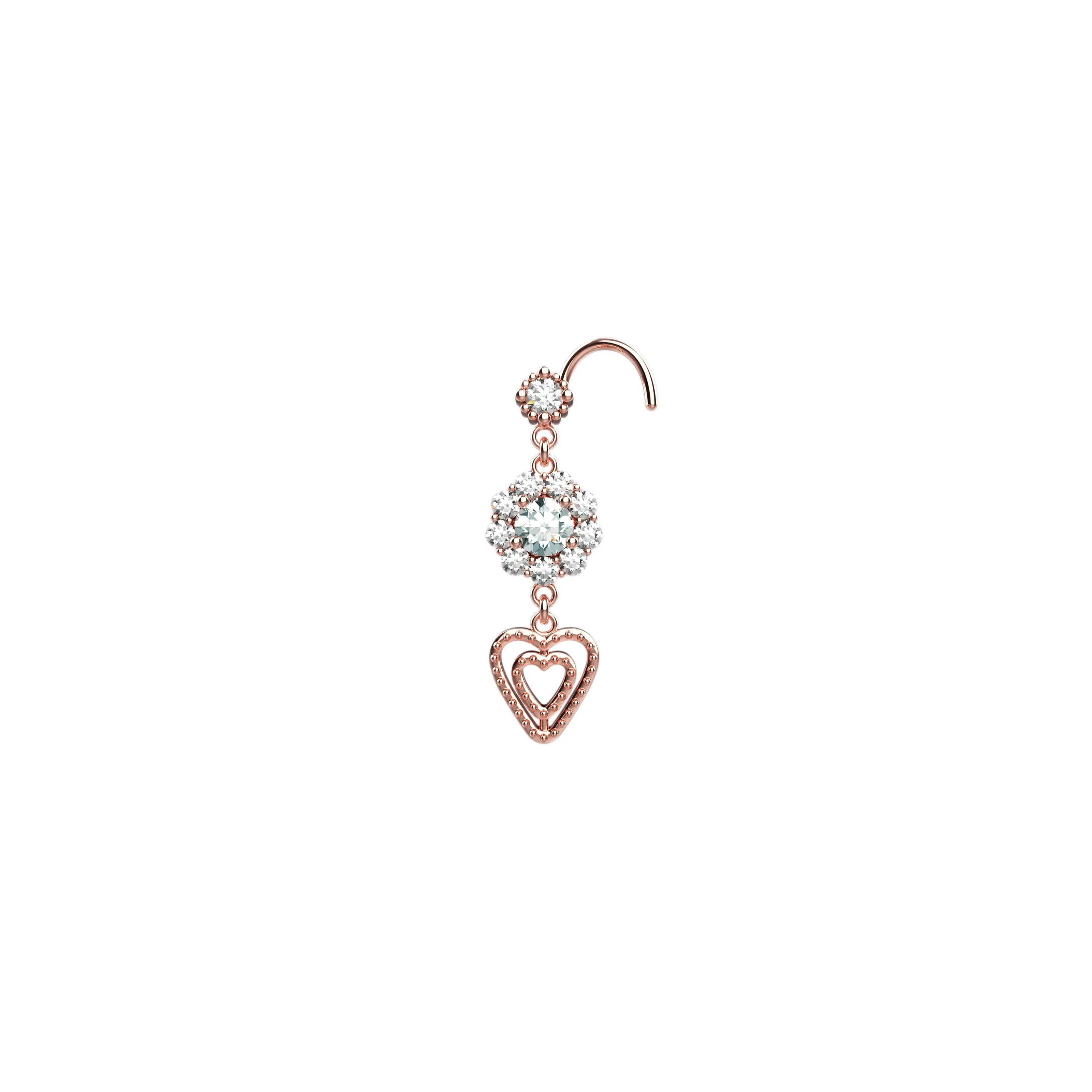 Dangle Nose Ring Piercing & Nose Stud – Indian Nose Rings