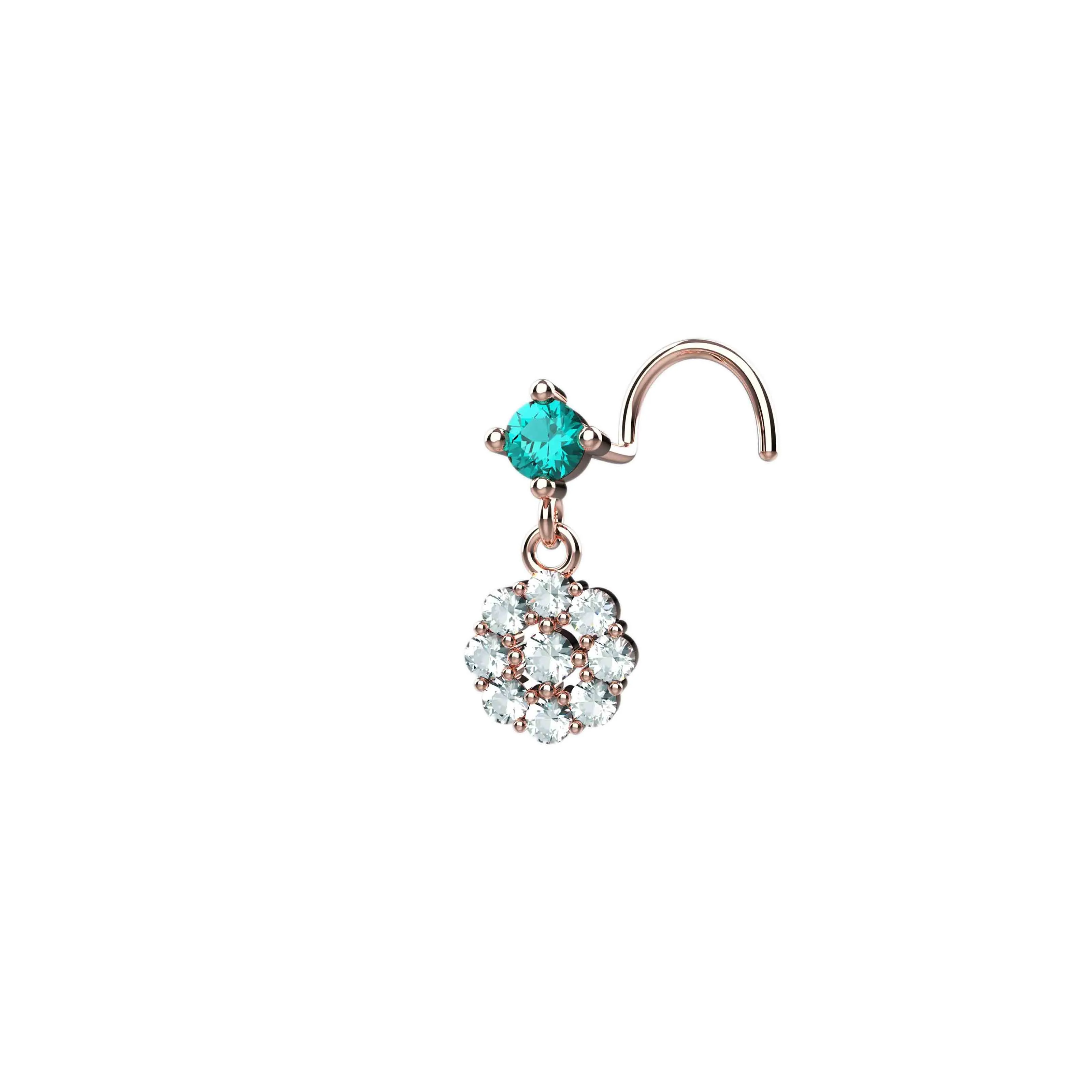 Dangling Nose Ring for Women | Gold Piercing Jewelry for Nostril