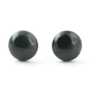 Earrings, Black Jade 0577