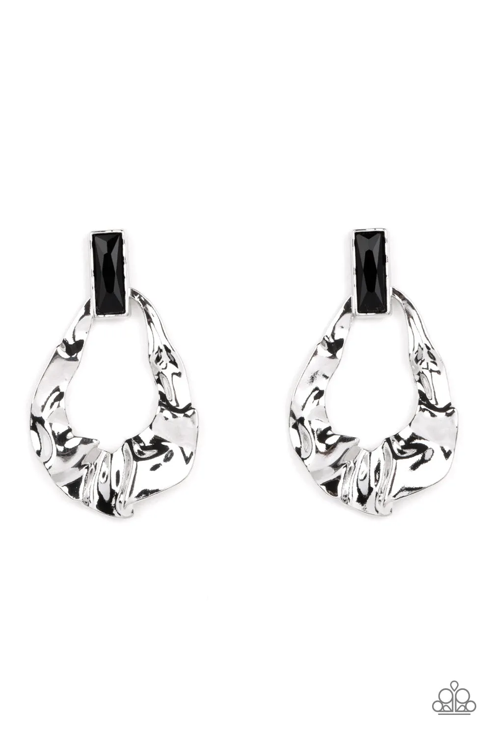 Earrings Metro Meltdown - Black