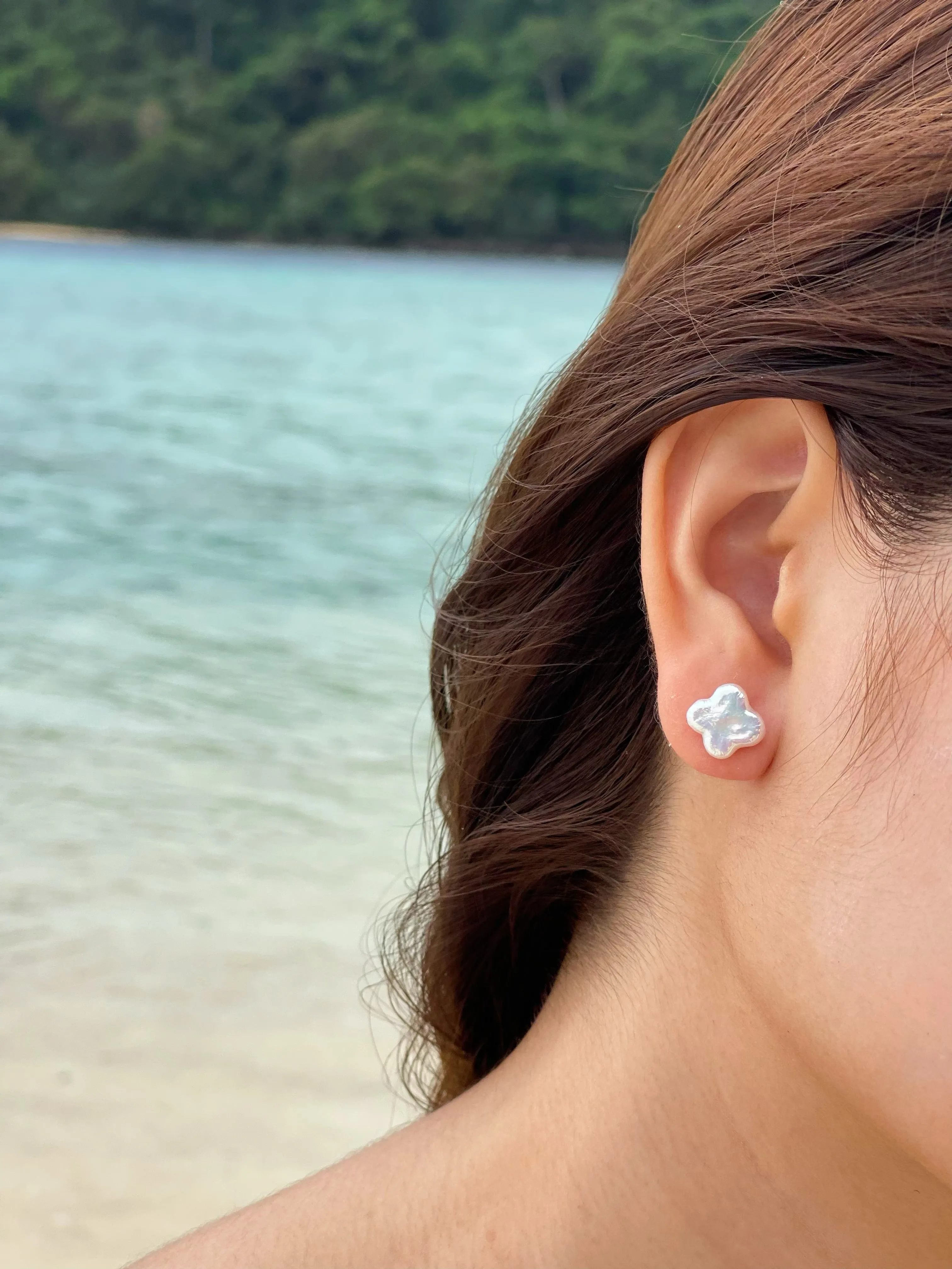 Flower Pearl Earrings