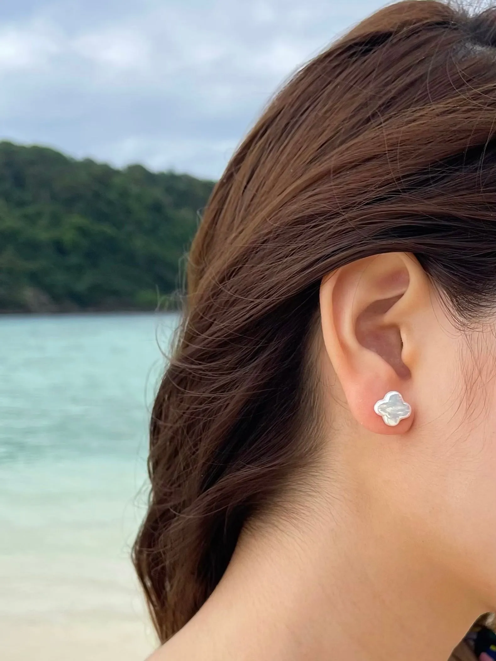 Flower Pearl Earrings