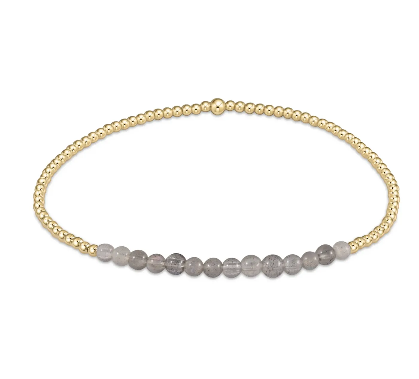 Gold Bliss Bead Bracelet - Labradorite