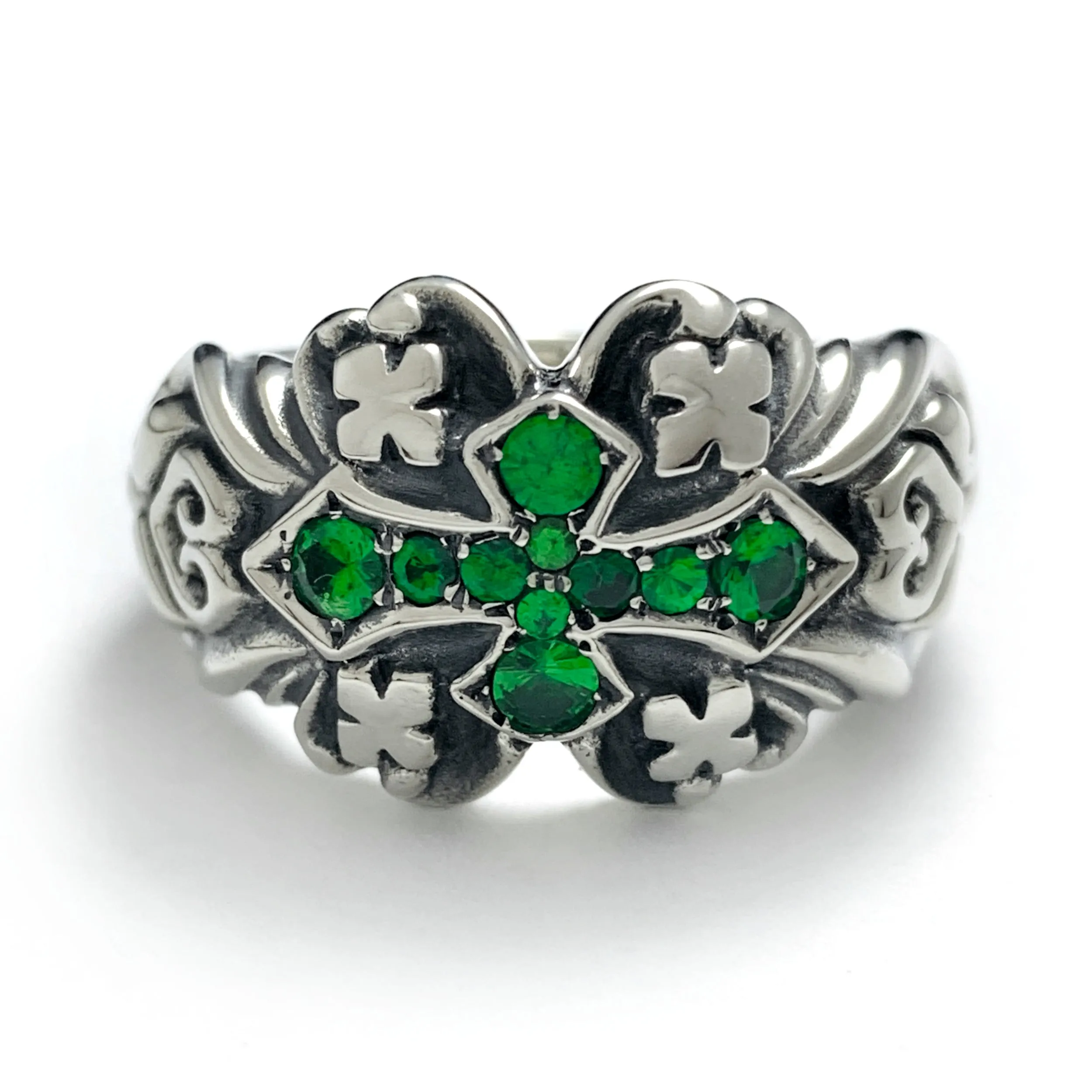 Gothic Ring with Stones
