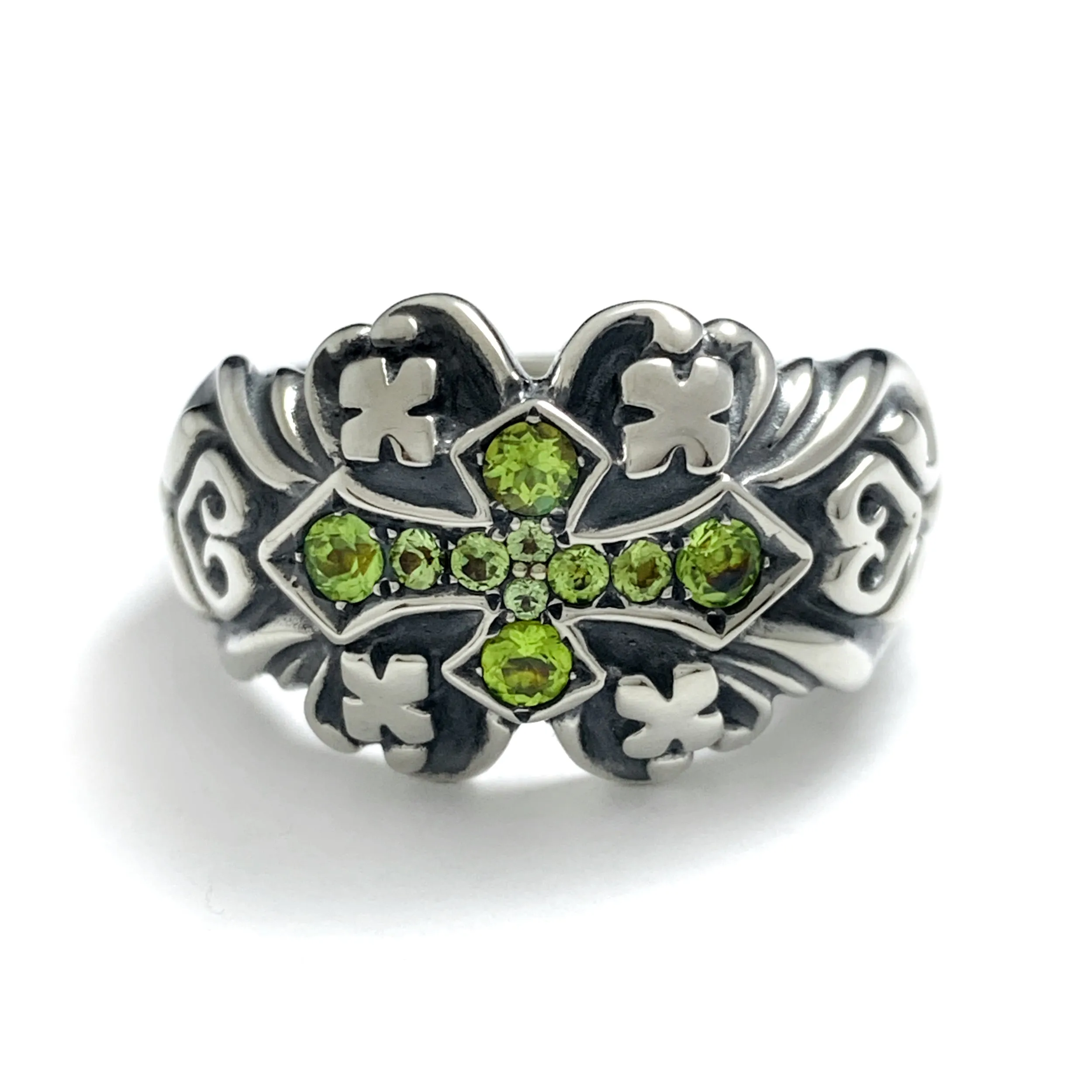 Gothic Ring with Stones