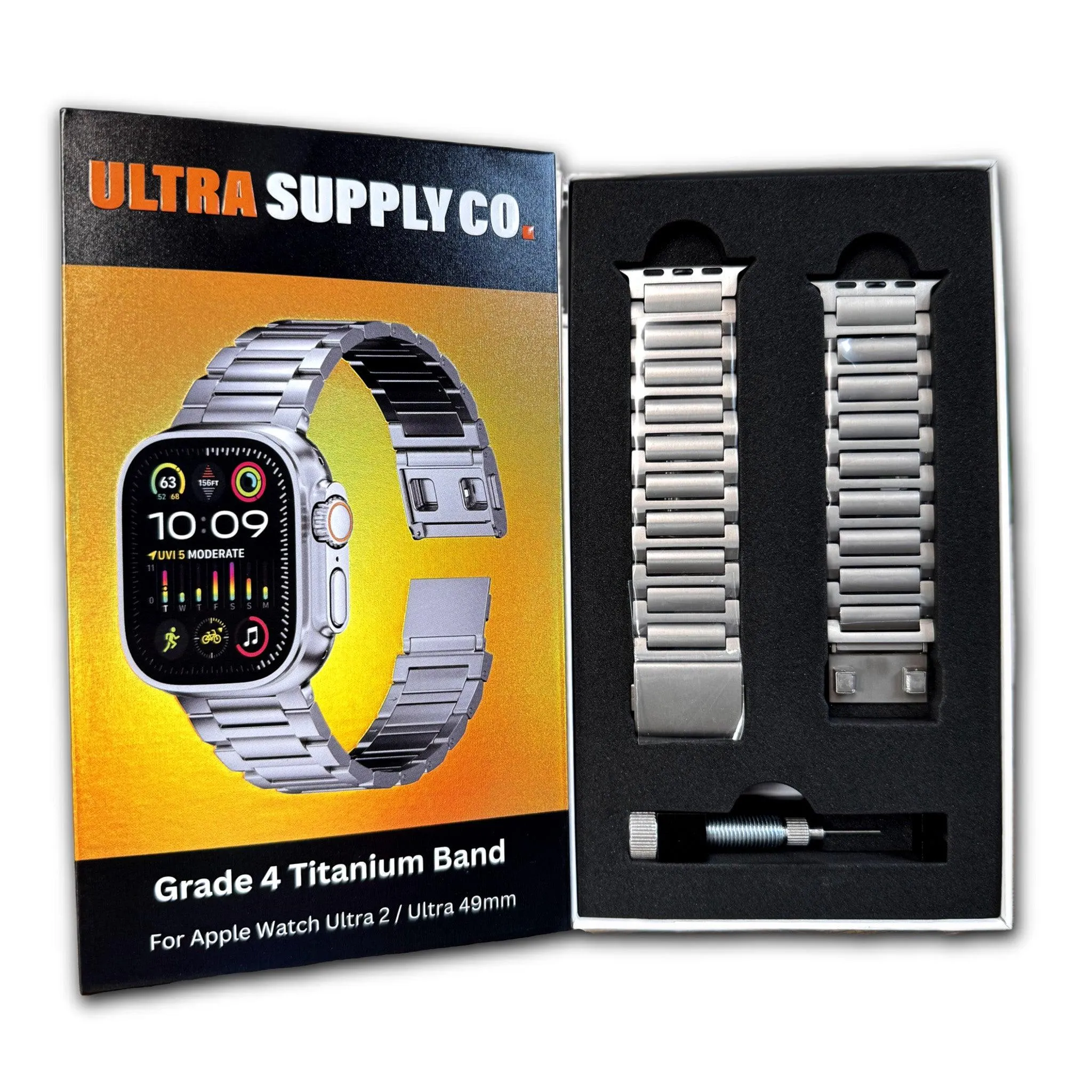 Grade 4 Titanium Band for Apple Watch Ultra 2 and Series 10