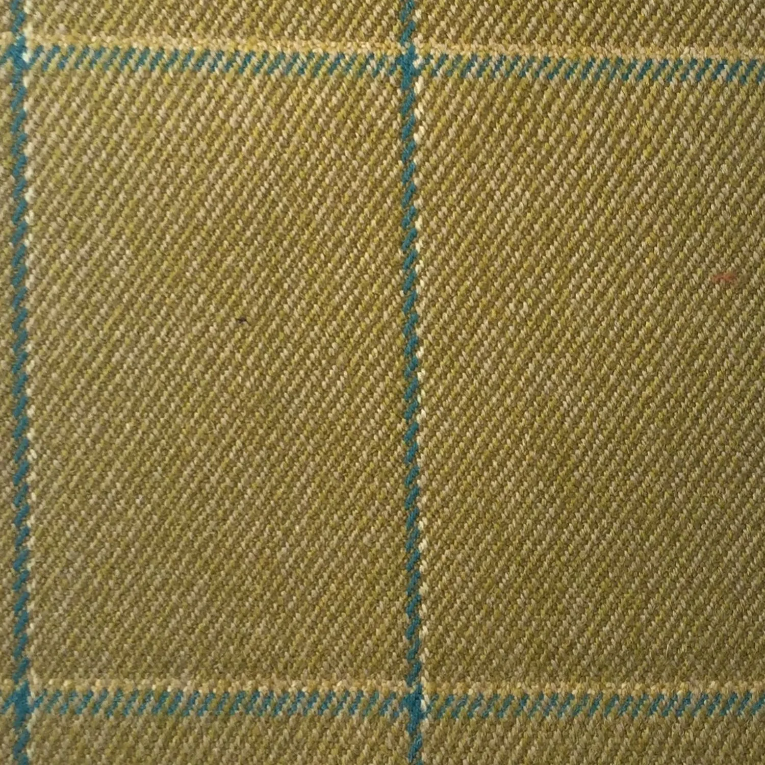 Green Pale With Blue And Cream Check Country Tweed Jacketing
