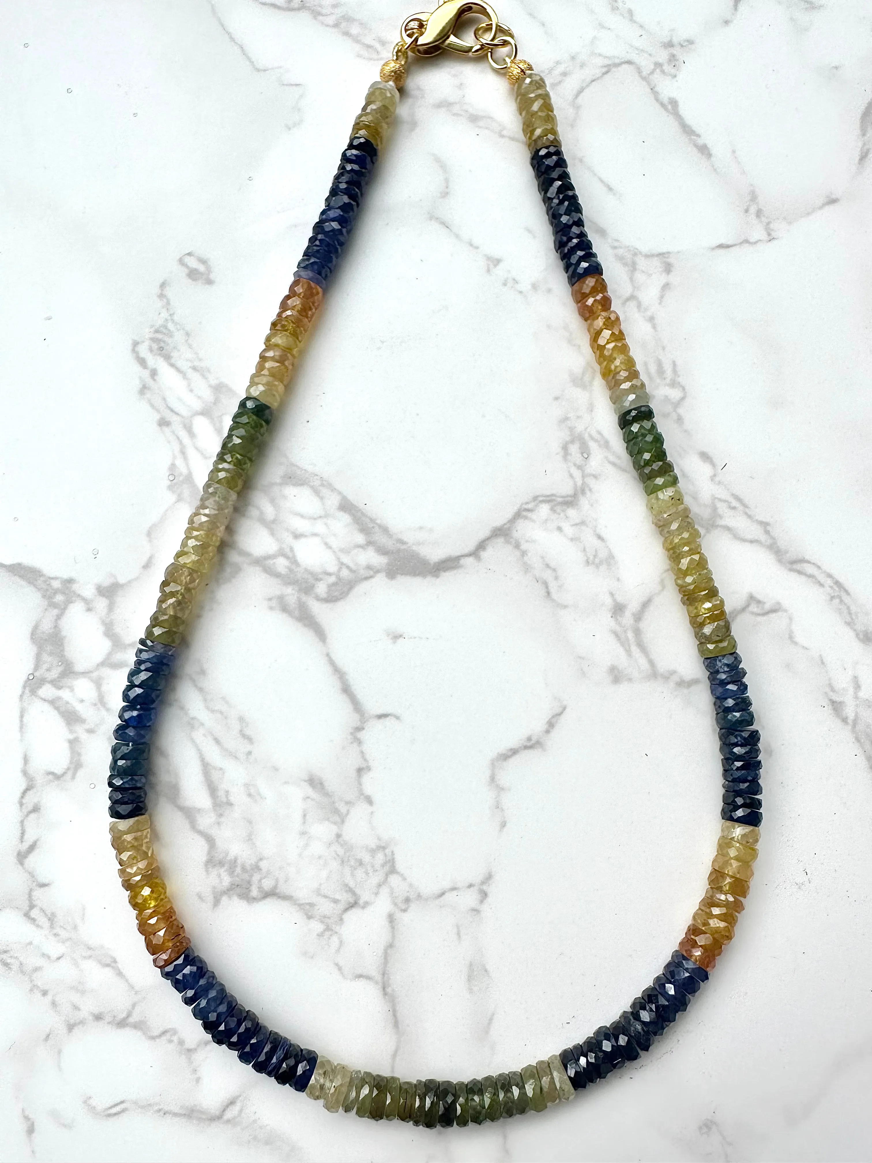 Heisting Faceted Sapphire Necklace