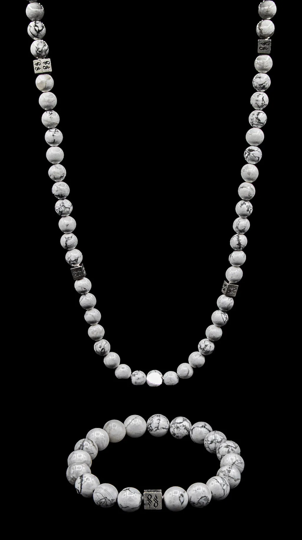 Howlite Natural Gemstone Centerpiece Set