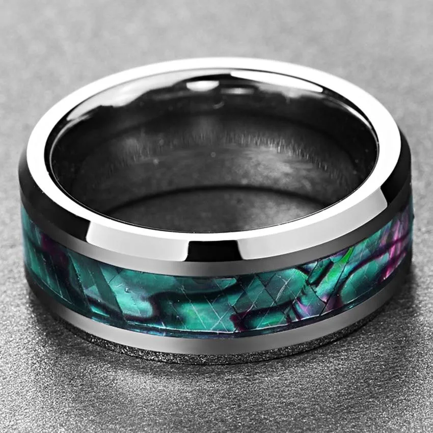 Inlaid Abalone Shell Ring