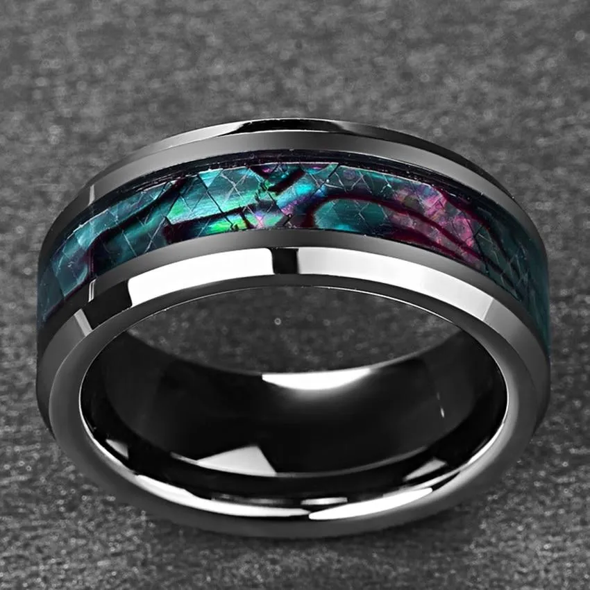 Inlaid Abalone Shell Ring