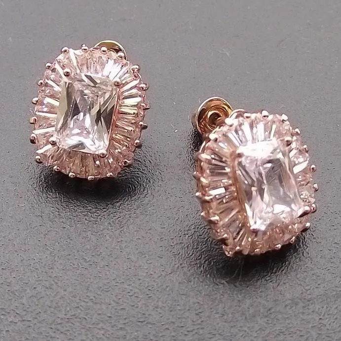 Josephine, Rose Gold Stud Earrings