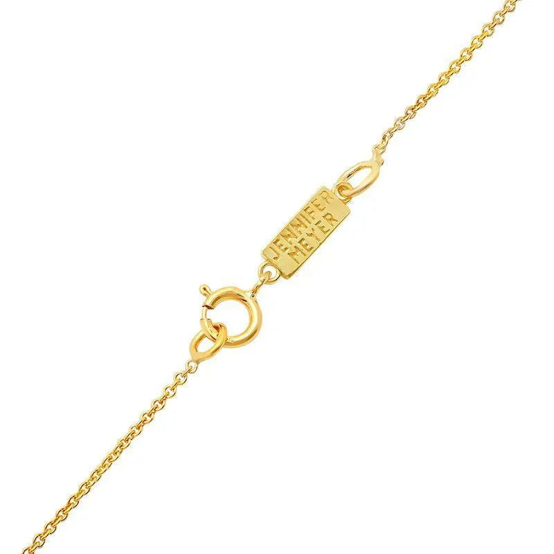 Lapis Inlay Heart Necklace with Diamonds