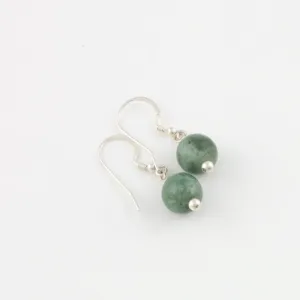 Mint Green Bead Earrings