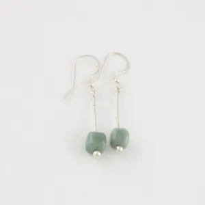 Mint Jade drop earrings