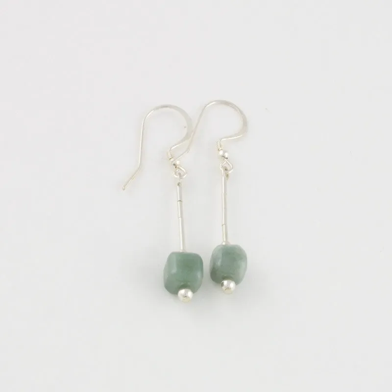 Mint Jade drop earrings