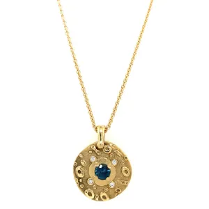 Montana Sapphire & Diamond Necklace - "Submarine"