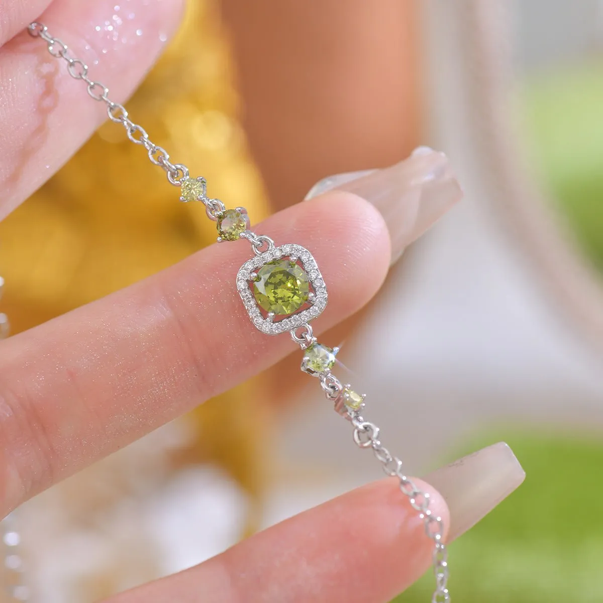Peridot Baroque Bracelet