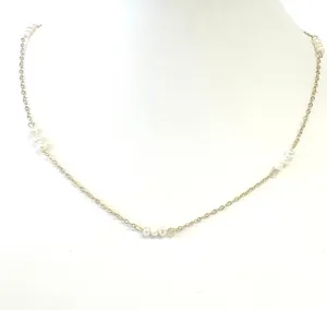 Precious Pearl Gold Beaded Necklace