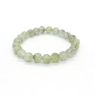 Prehnite Gemstone Elastic Ball Bracelet - 8mm