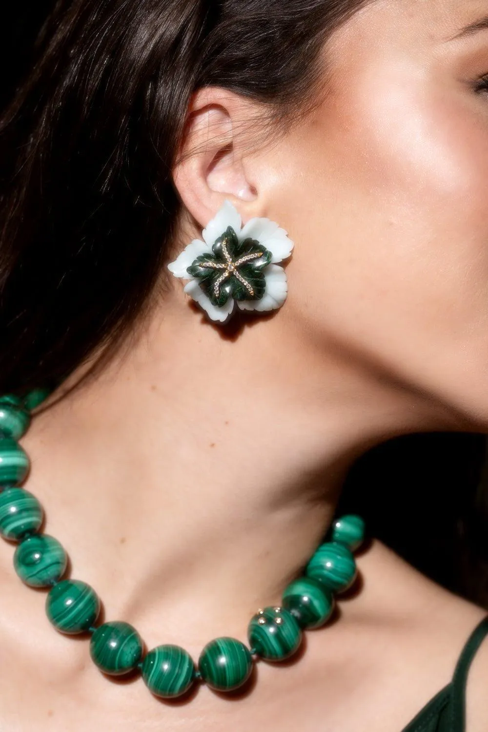 Quartzite Jade Mother Nature Earrings