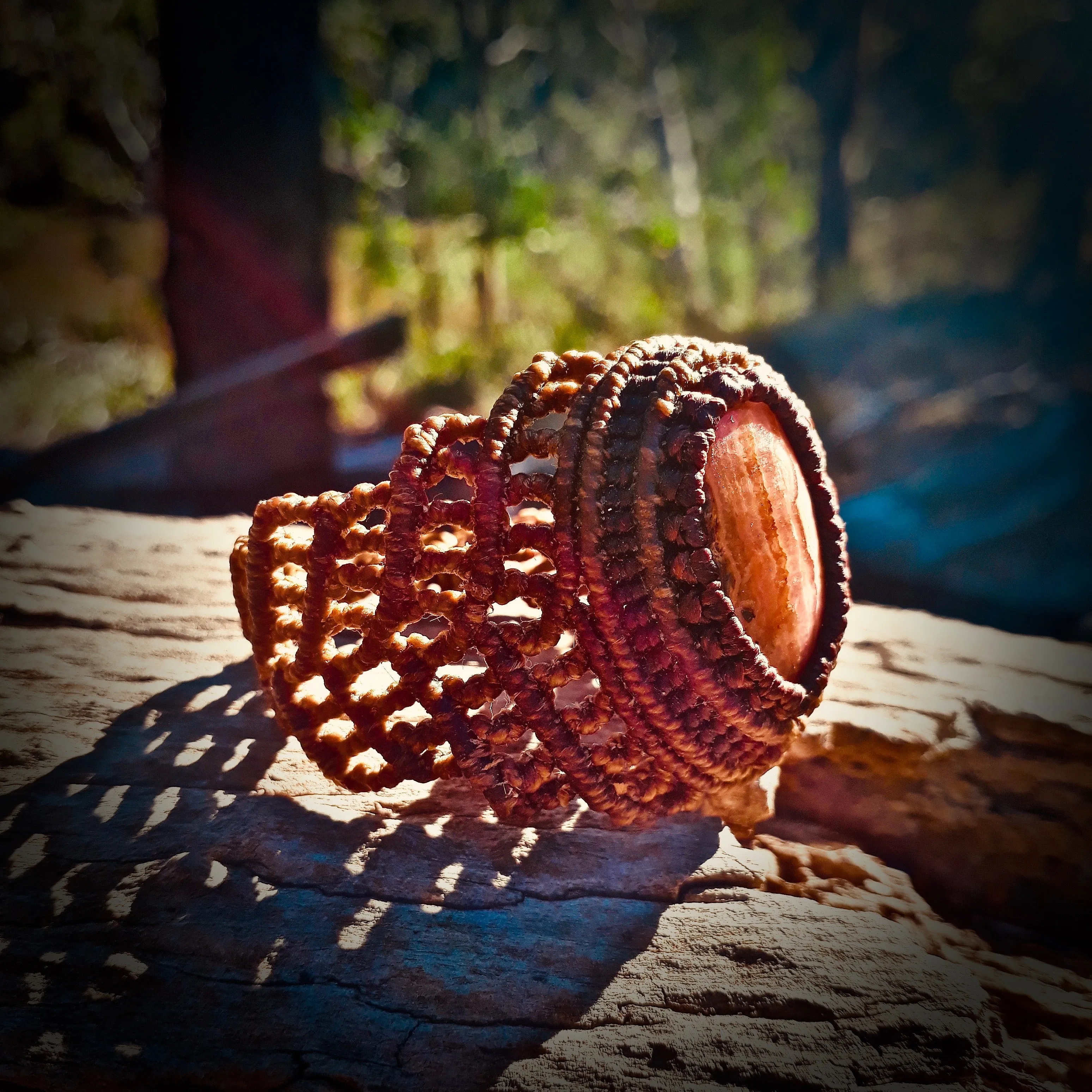 Rhodochrosite bracelet
