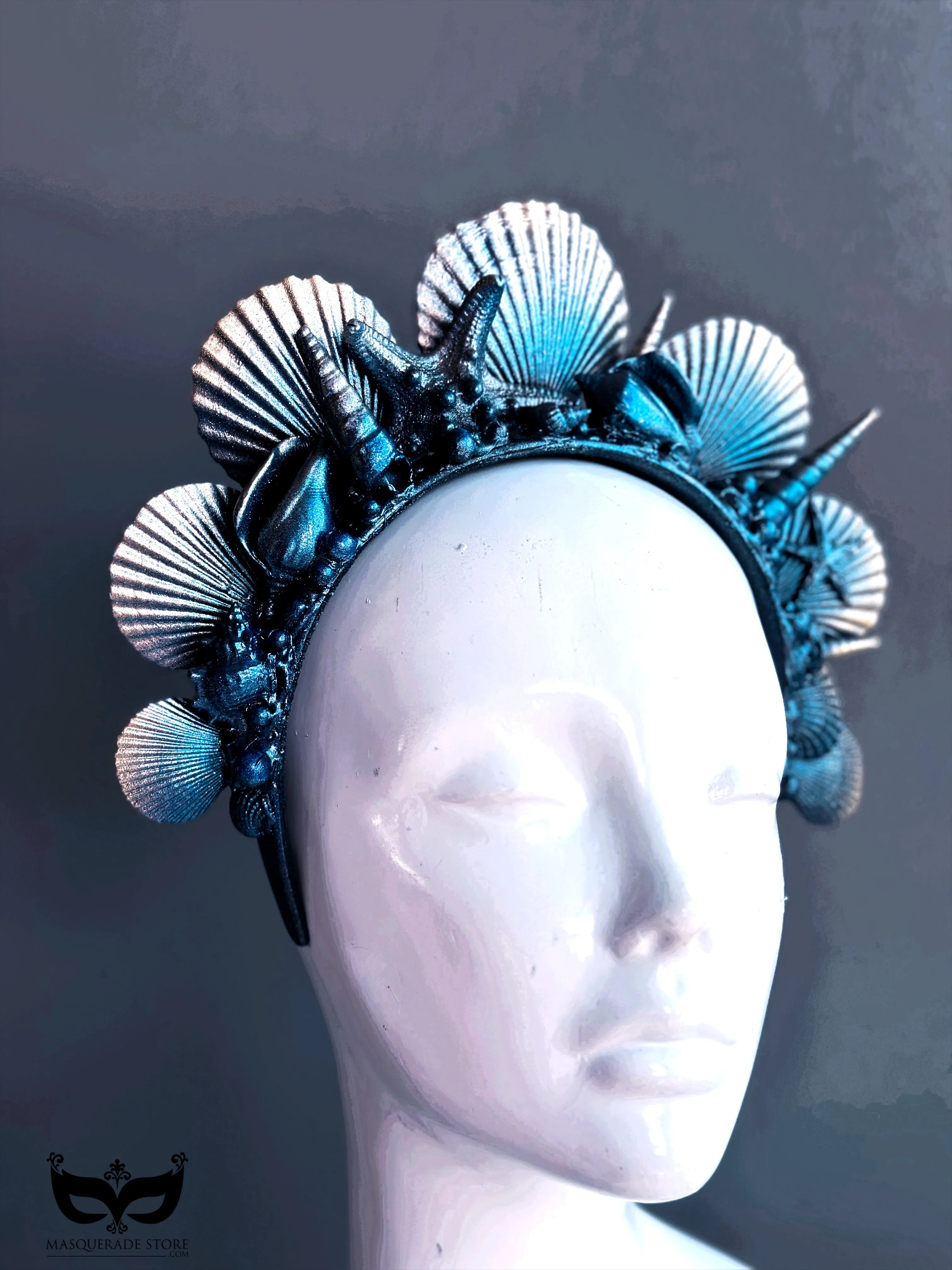 Seashell Crown - Blue/Black