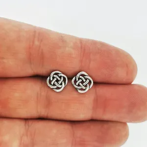 Small Celtic Knot Stud Earrings