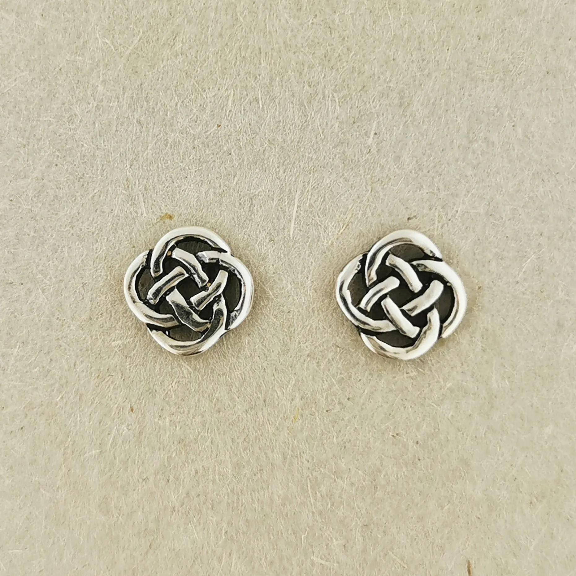 Small Celtic Knot Stud Earrings