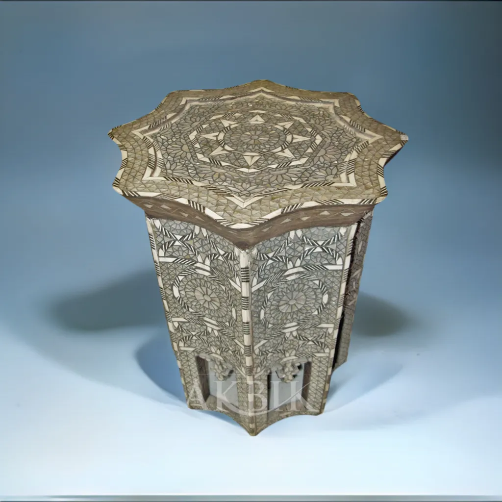 Star Light Mother Of Pearls Side Table
